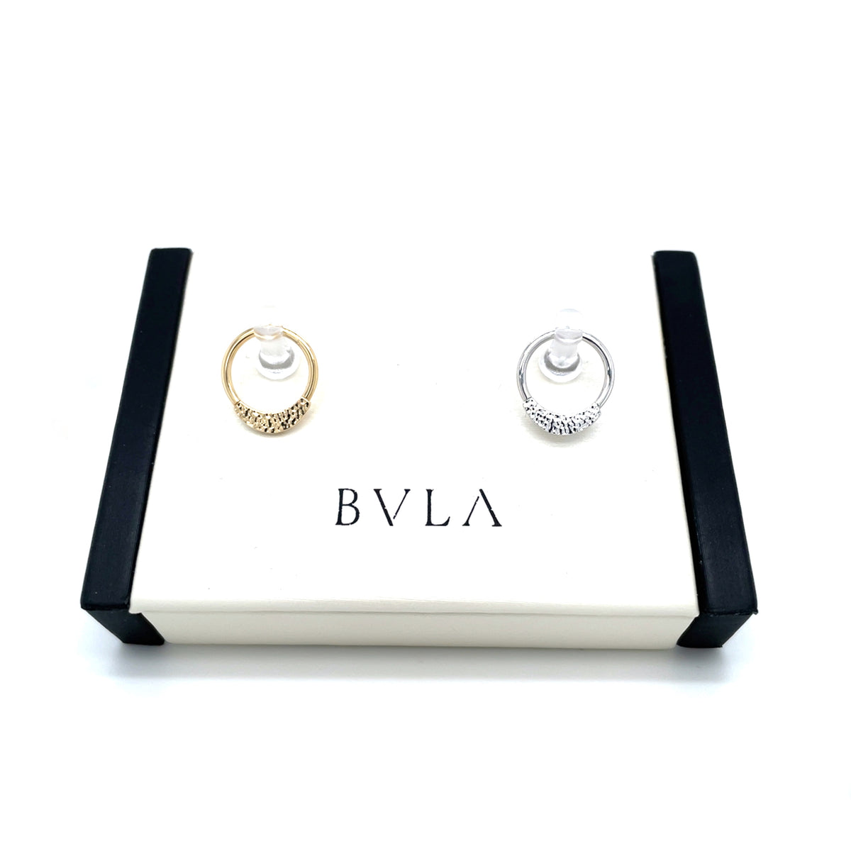 BVLA 14ct Gold Hammered Janna Seam Ring