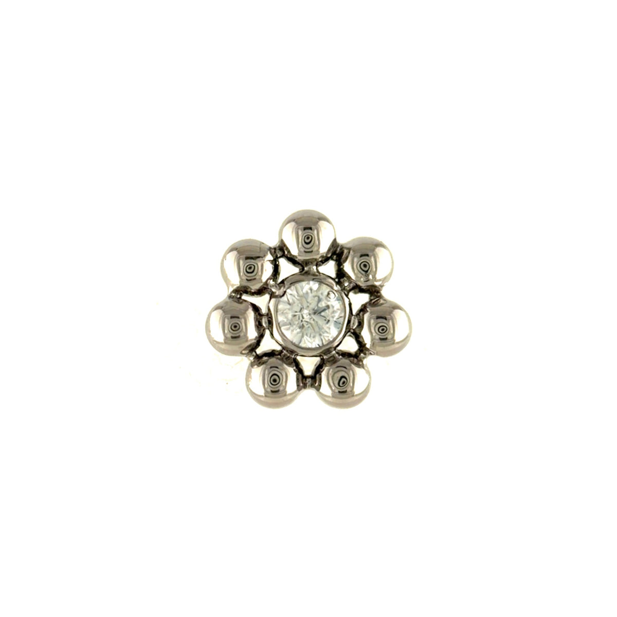 LeRoi Haute Couture 7 Bead CZ Flower End