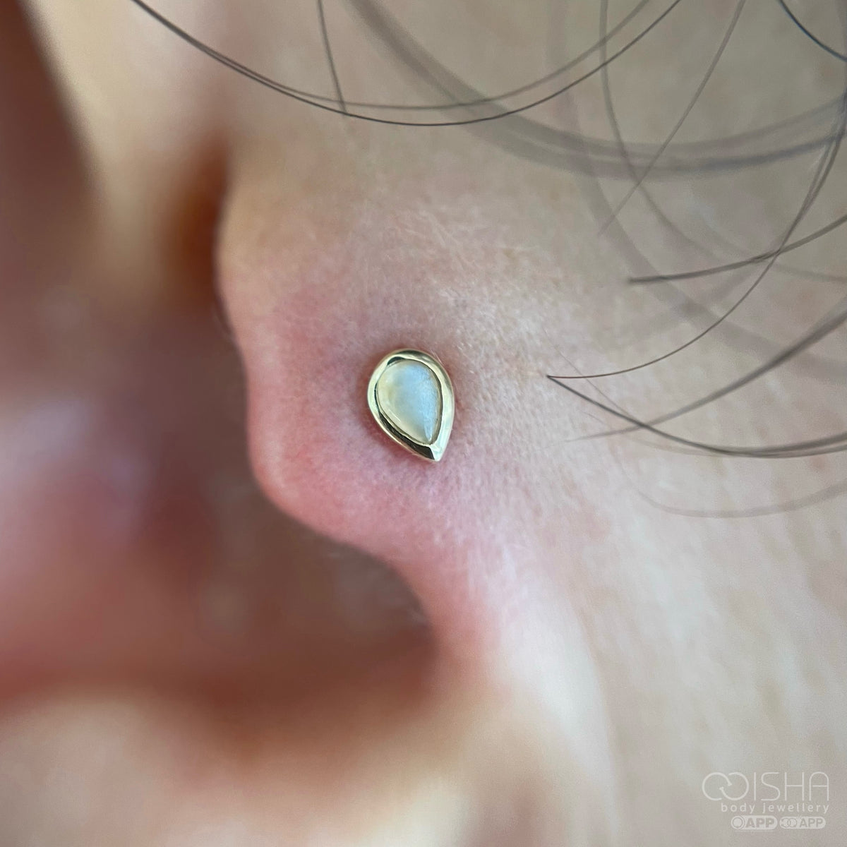 Junipurr 14ct Gold Mary Moonstone End