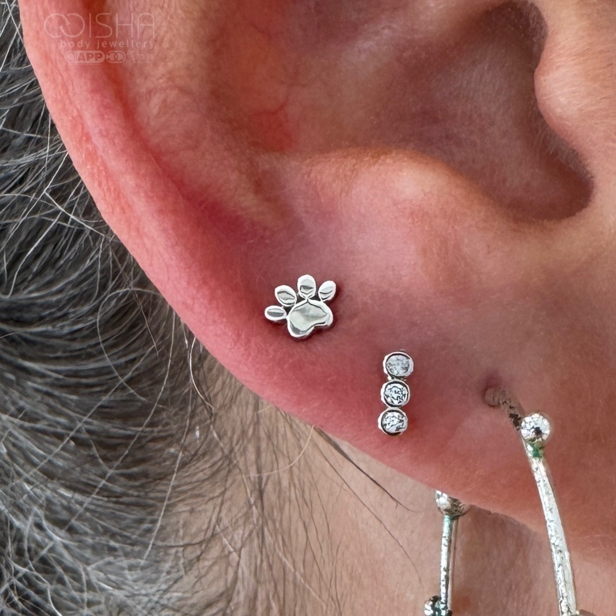 Junipurr 14ct Gold Mini Dog Paw End