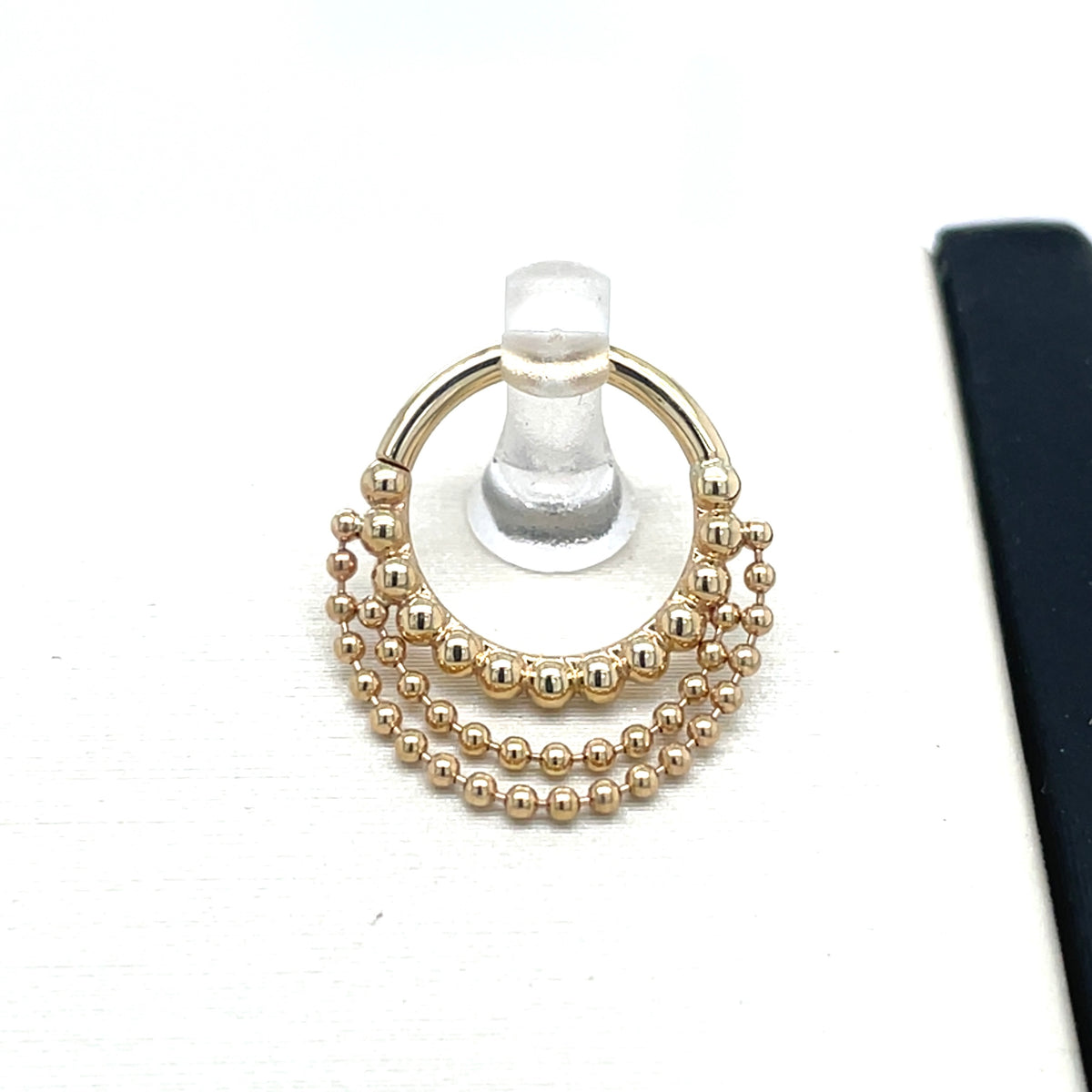 BVLA 14ct Gold Feel The Spin Seam Ring