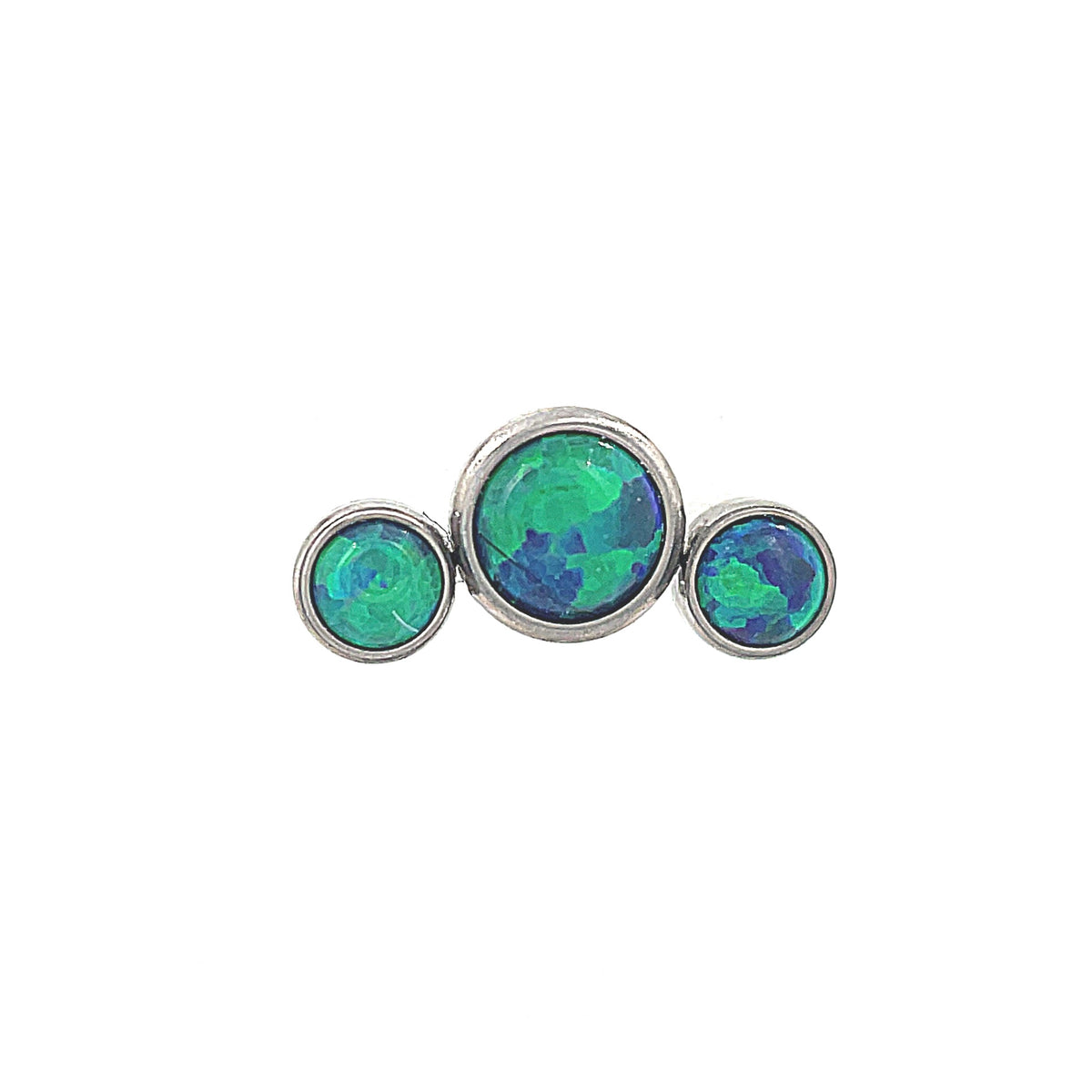 NeoMetal Peacock Opal 3-Piece Curved Cluster End