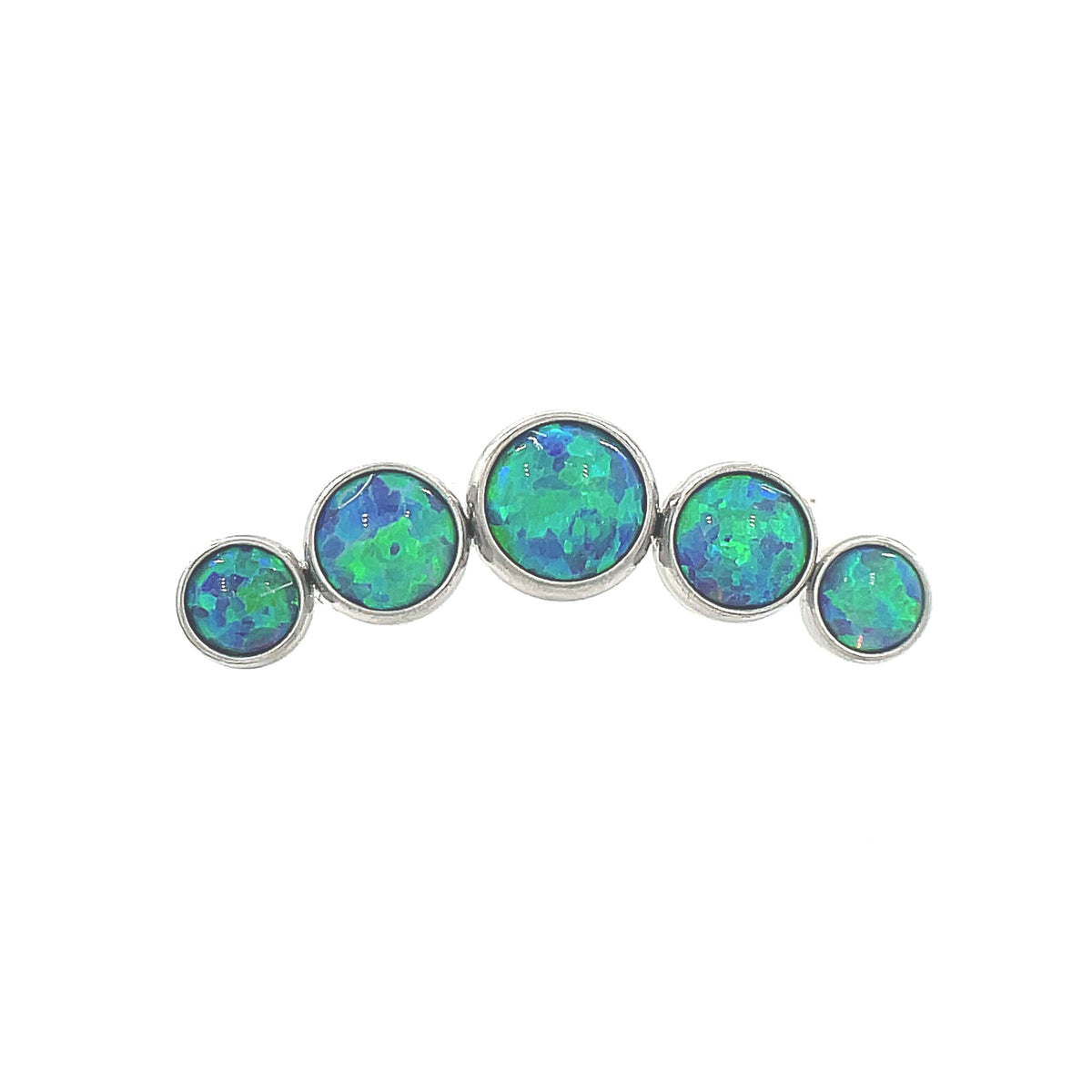 NeoMetal Peacock 5-Piece Opal Curved Cluster End