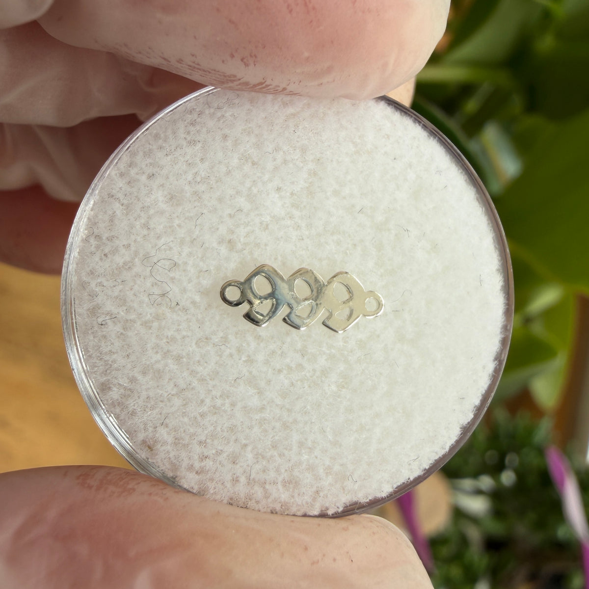 Sterling Silver Angel Number Connector