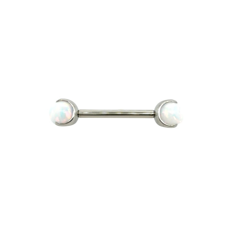 Junipurr Titanium Opal Orb Straight Threadless Barbell Bundle