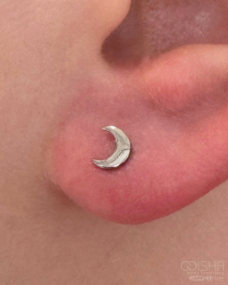 Anatometal Titanium Moon End
