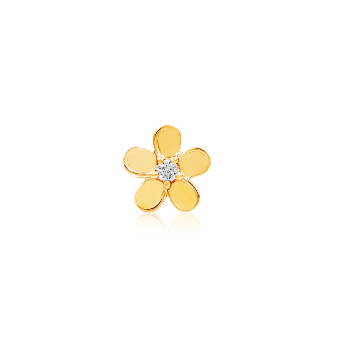 Junipurr 14ct Gold CZ Flower End