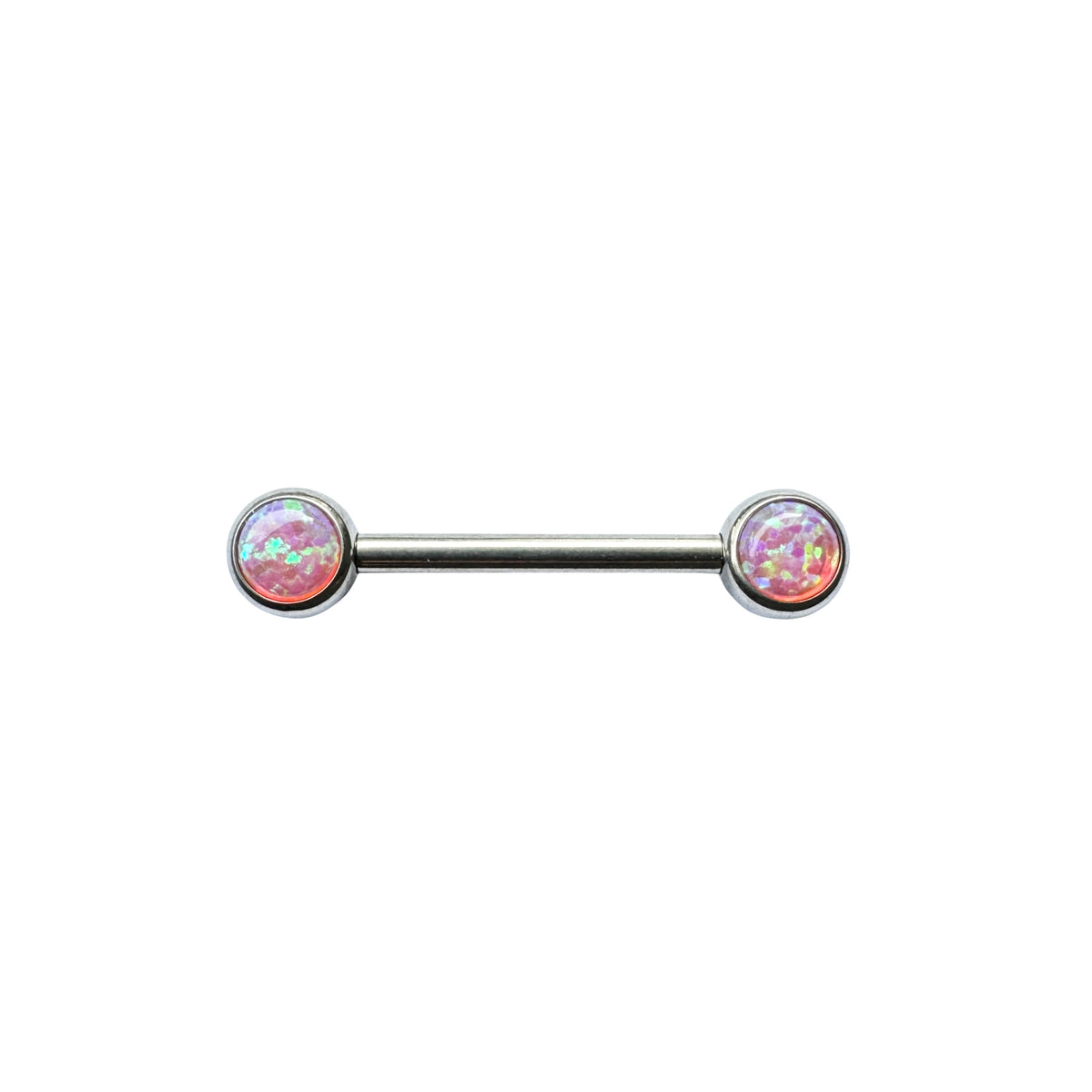 NeoMetal Side Set Bubble Gum Opal Gem Barbell