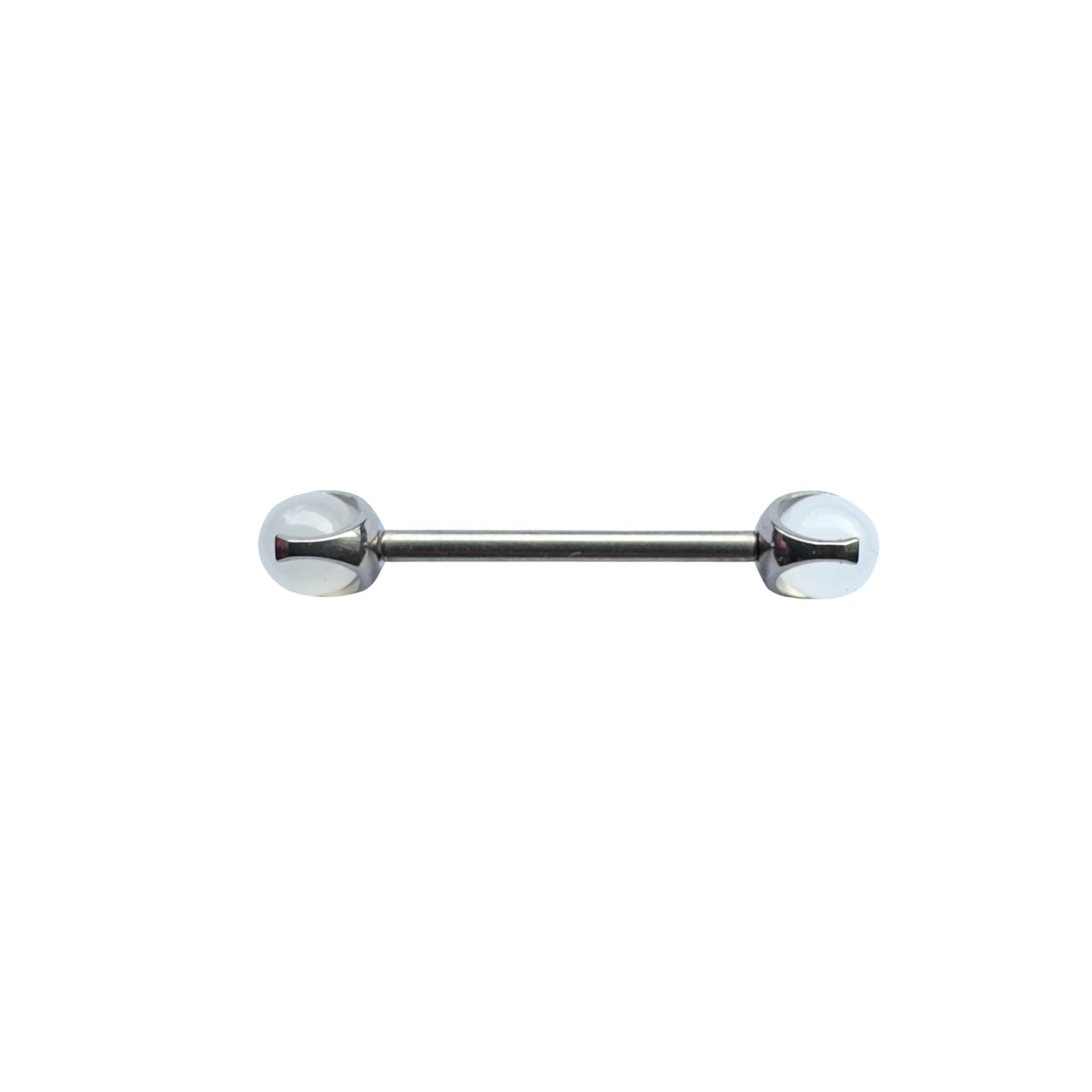 NeoMetal Side Set Moonstone Orb Barbell