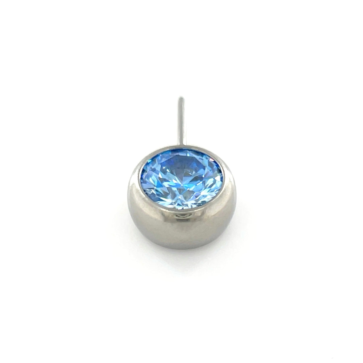 NeoMetal Side Set Arctic Blue CZ Gem End