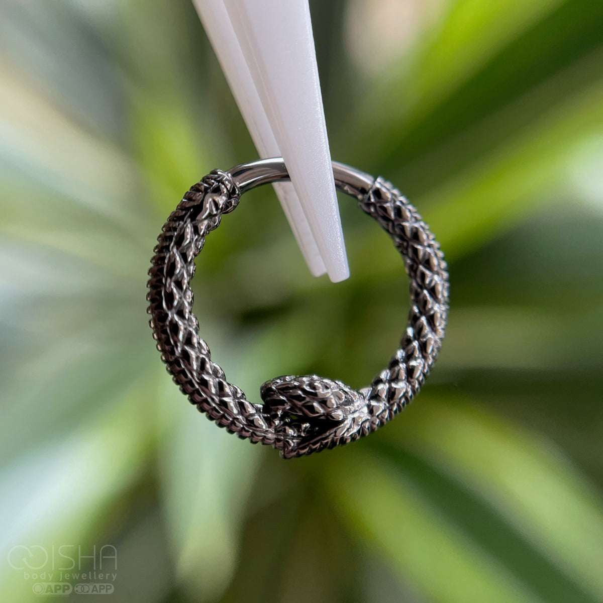 Junipurr 14ct Gold Ouroboros Clicker Ring