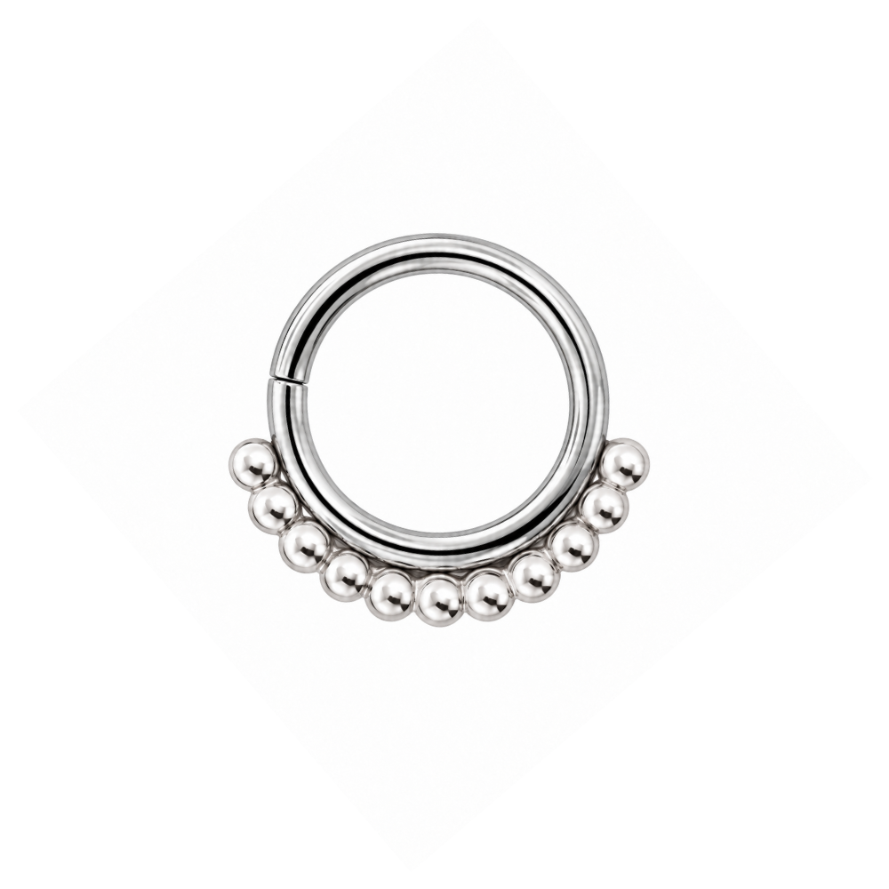 Anatometal Steel & 18ct Gold Vaughn Seam Ring