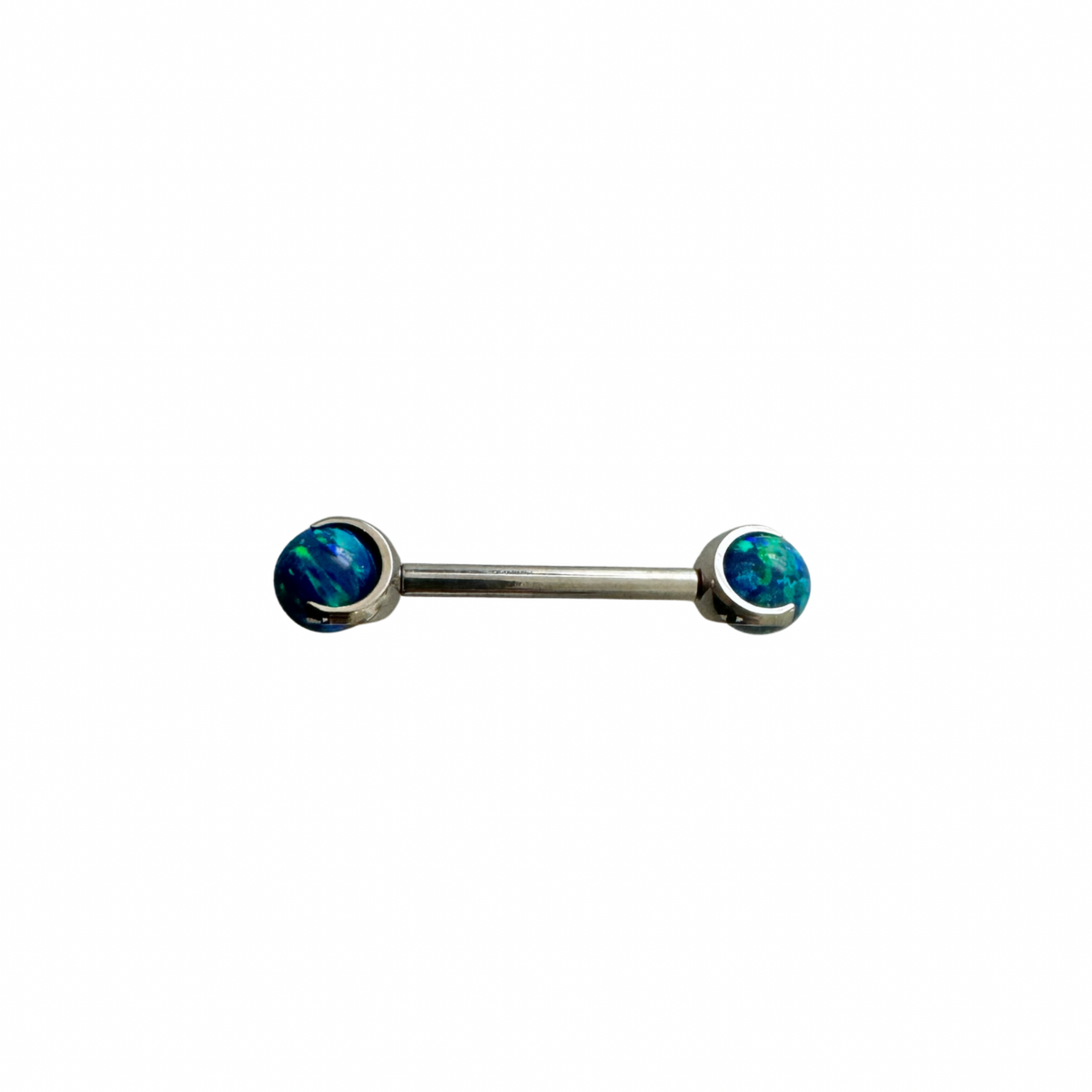 NeoMetal Peacock Opal Orb Gem Barbell