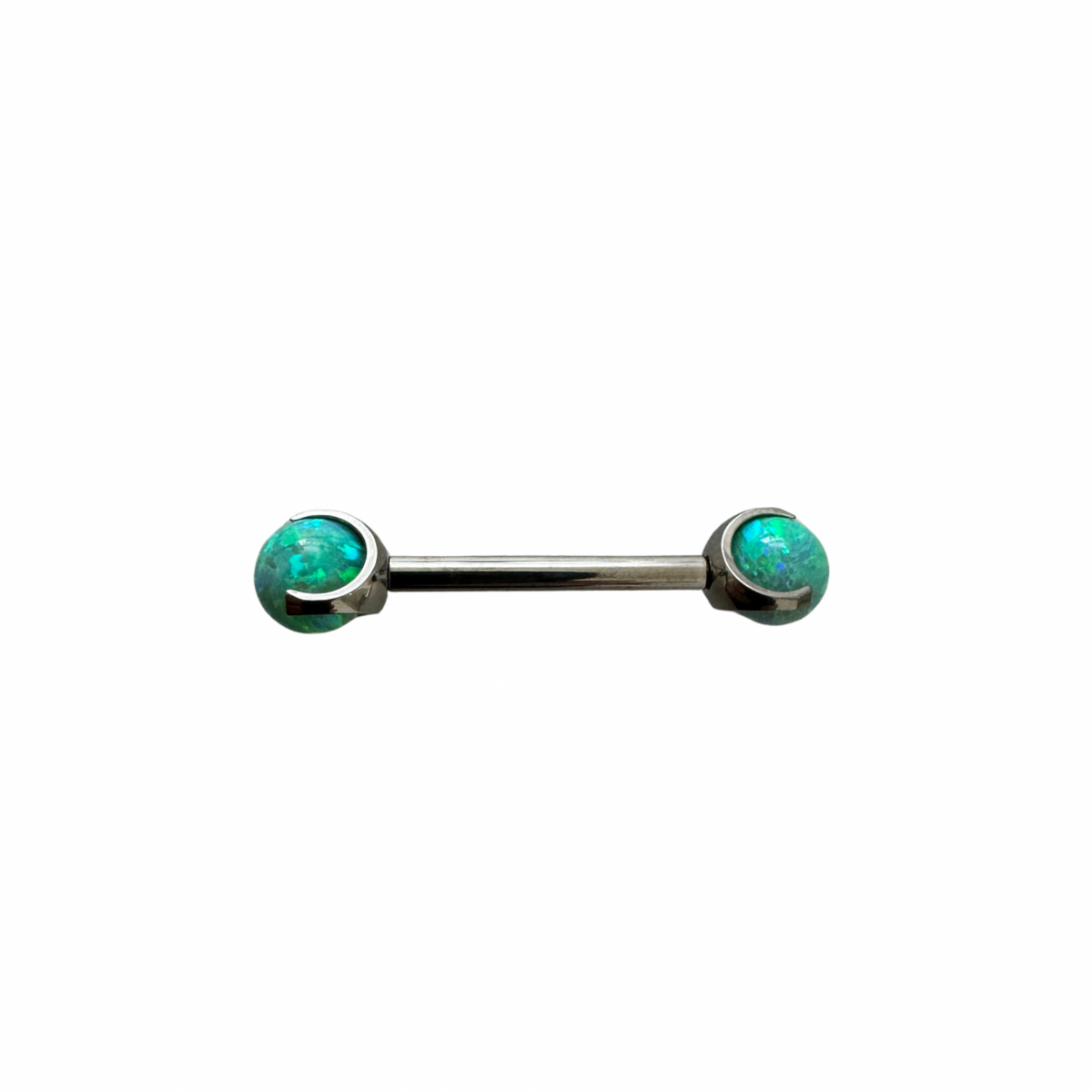 NeoMetal Lime Opal Orb Gem Barbell