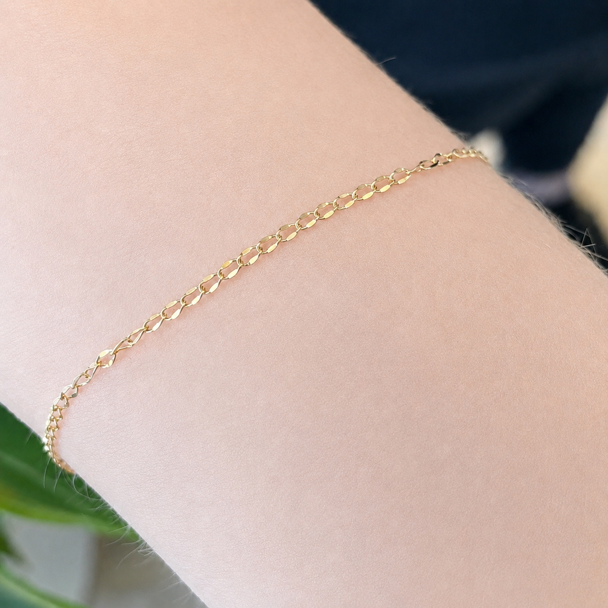 Stainless Steel Gold PVD Shell Curb Chain