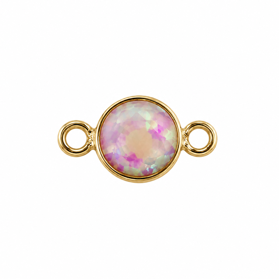 Gold Filled Opal Connector 4mm