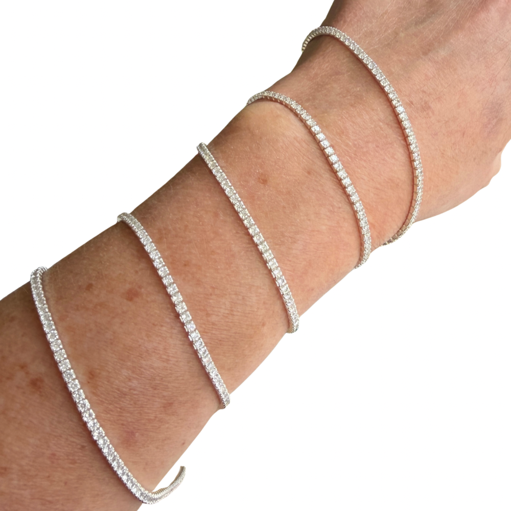 Sterling Silver CZ Tennis Chain