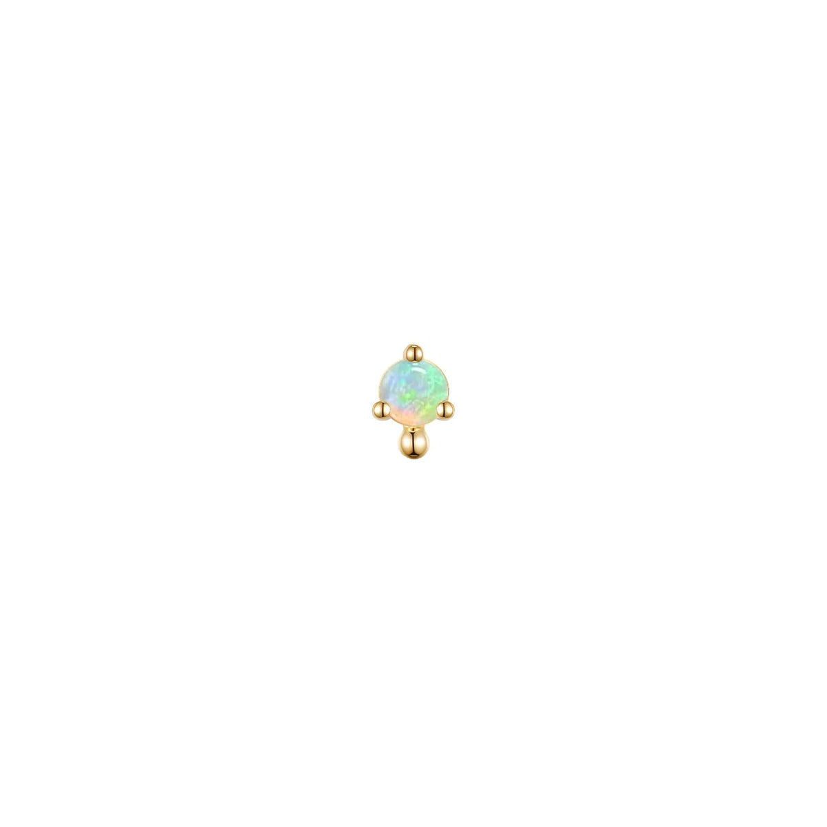 Modern Mood 14ct Gold Pippa Genuine Opal Dot End
