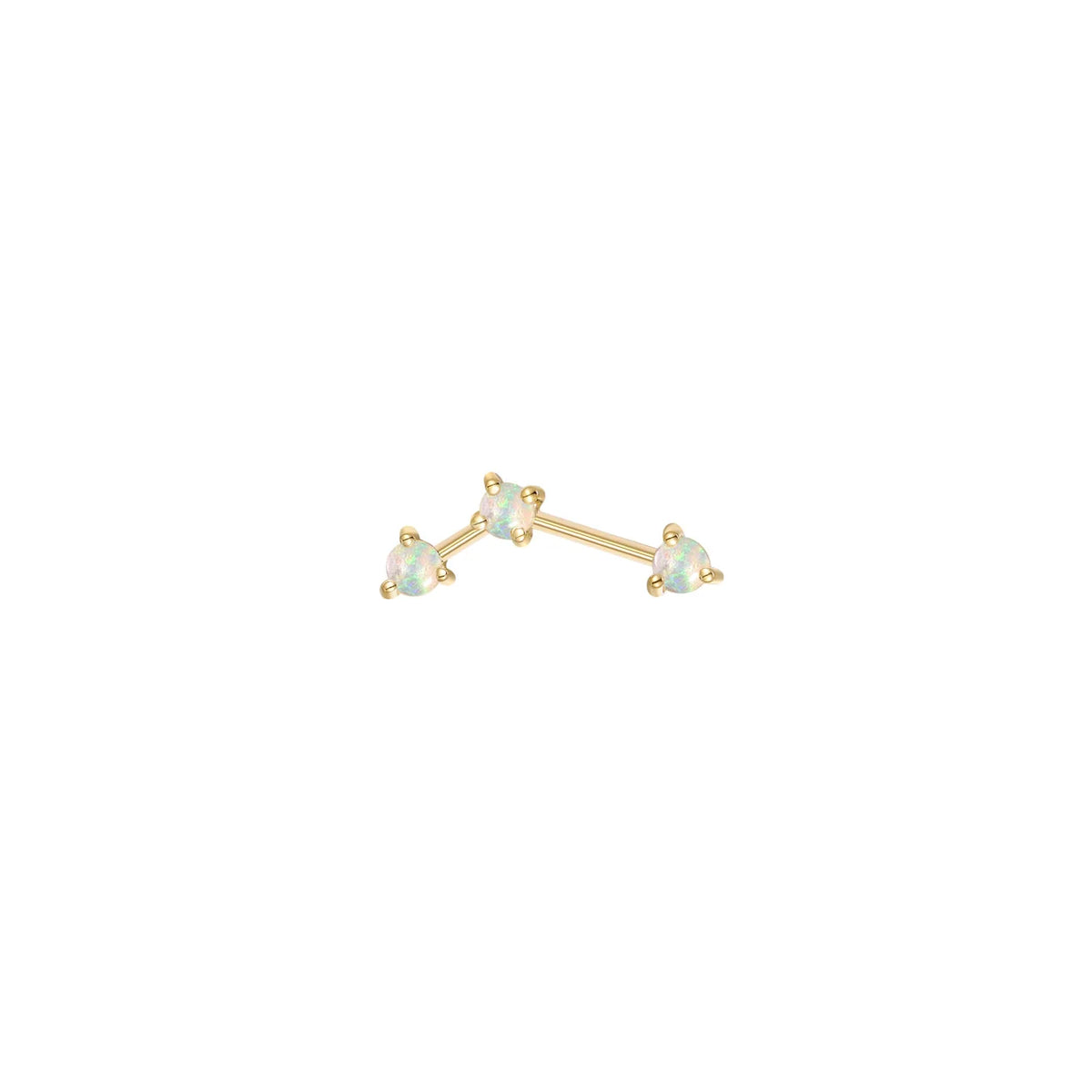 Modern Mood 14ct Gold Astera 3 Genuine Opal End