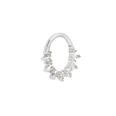Buddha 14ct Gold Unforgettable CZ Clicker Ring