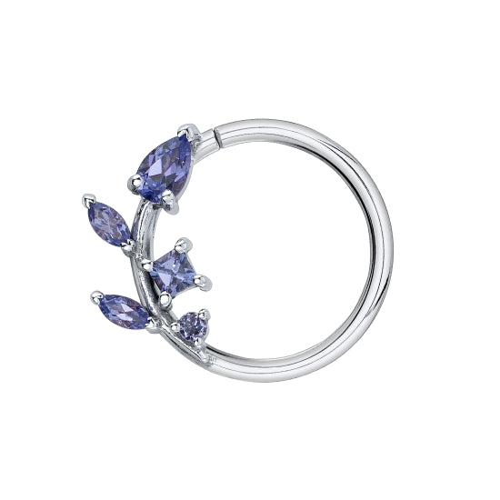 BVLA 14ct Gold Jasmine Tanzanite Seam Ring