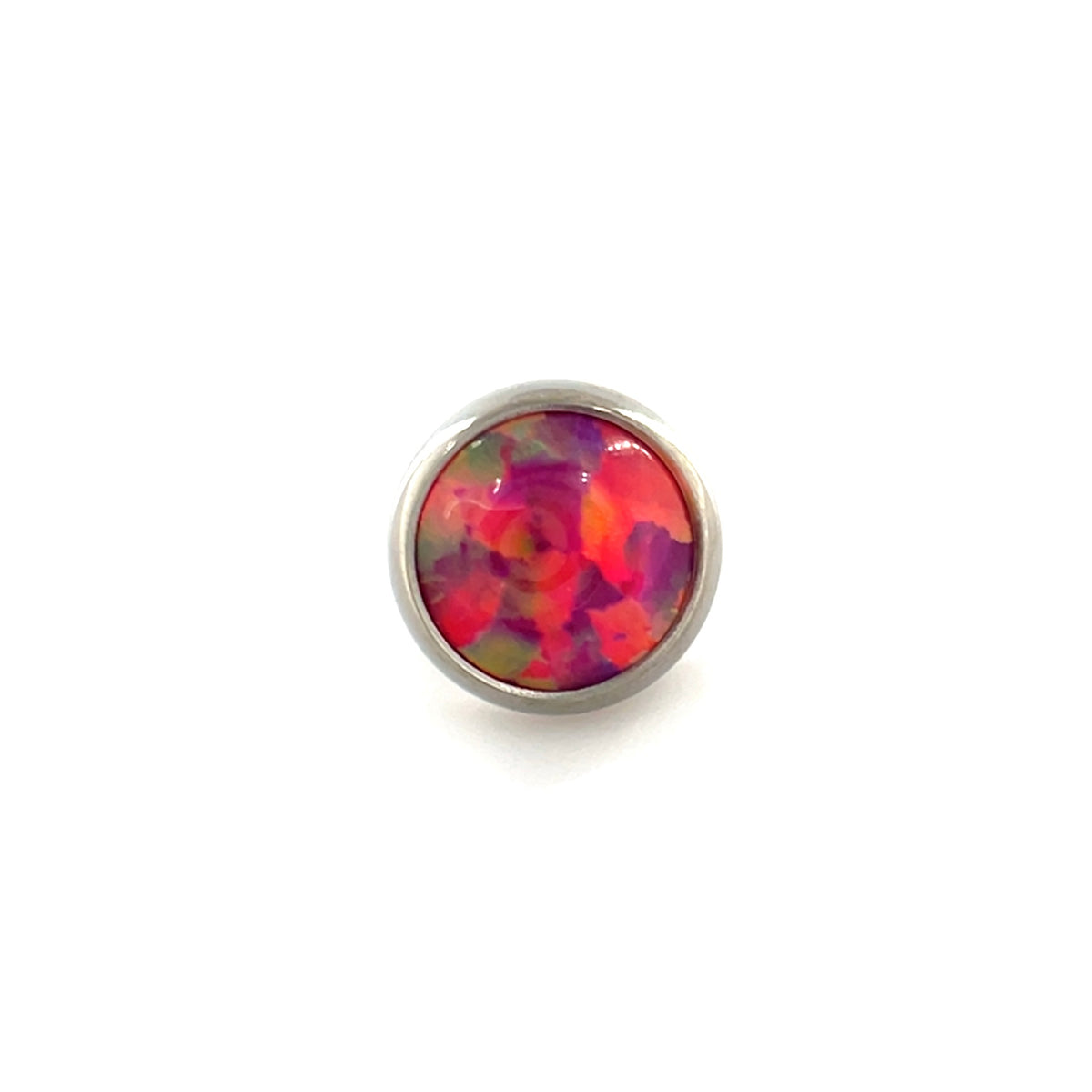Industrial Strength Titanium Opal Cabochon End