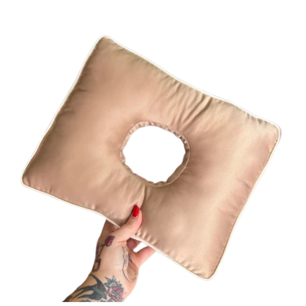 Happy Piercing Cushion Co. Black Satin Pillow