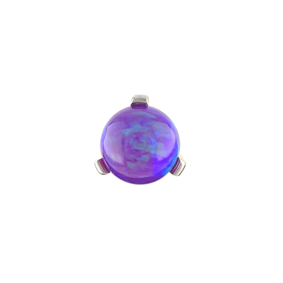 NeoMetal Titanium Prong Set Purple Opal Orb End