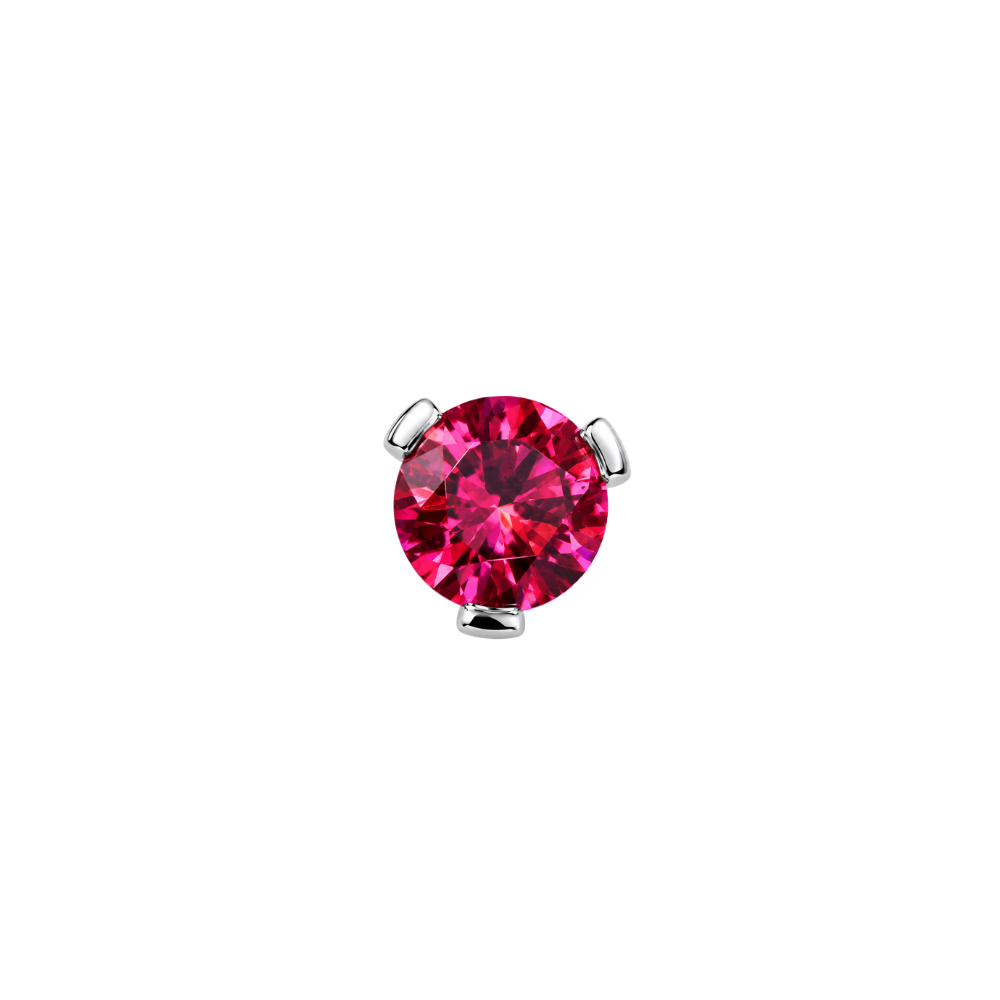 Industrial Strength Titanium Prong CZ End THREADLESS