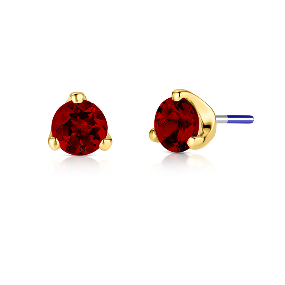 Industrial Strength 18ct Gold 3 Prong Set Genuine Gemstone End
