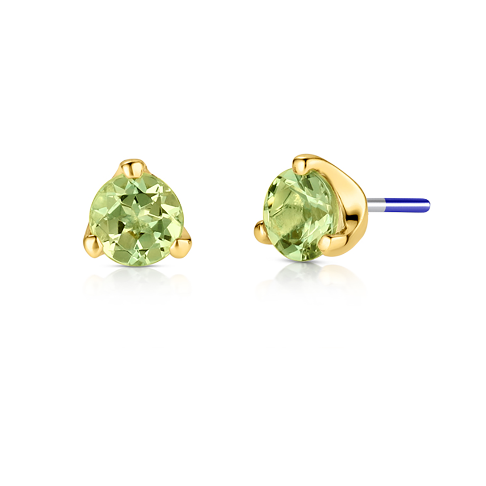 Industrial Strength 18ct Gold 3 Prong Set Genuine Gemstone End