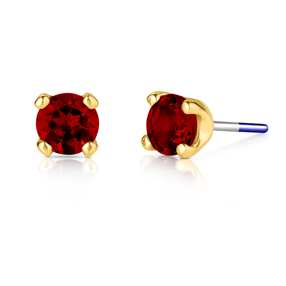 Industrial Strength 18ct Gold 4 Prong Set Genuine Gemstone End