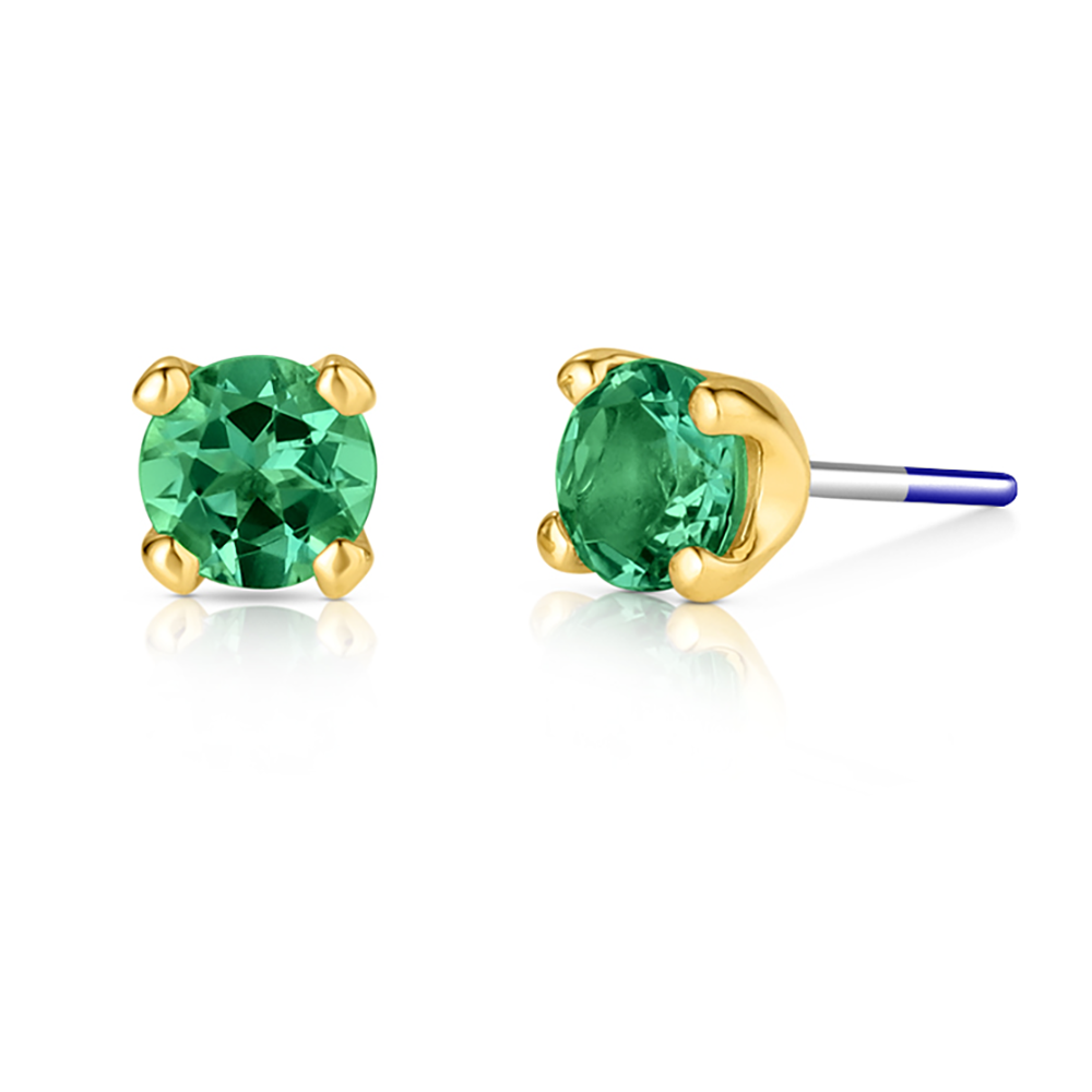 Industrial Strength 18ct Gold 4 Prong Set Genuine Gemstone End