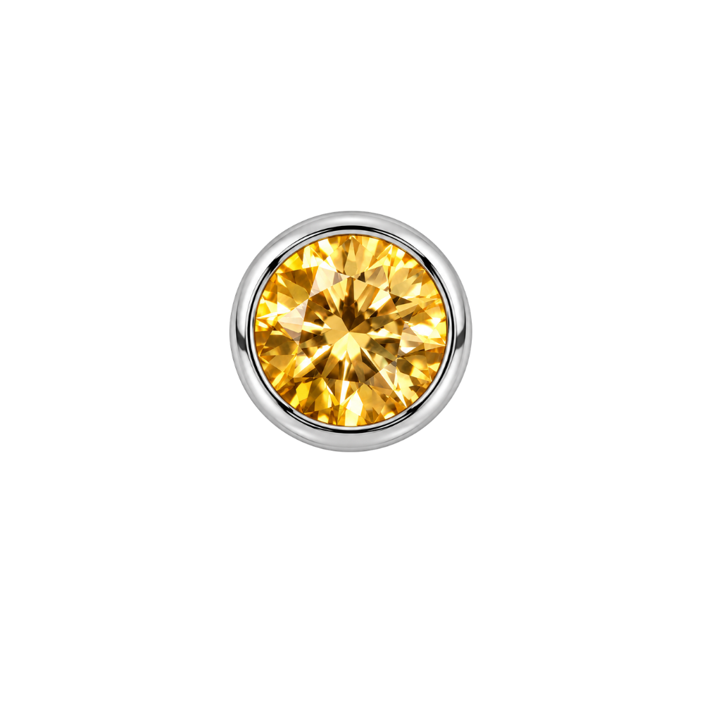 Industrial Strength Titanium Bezel CZ End THREADLESS