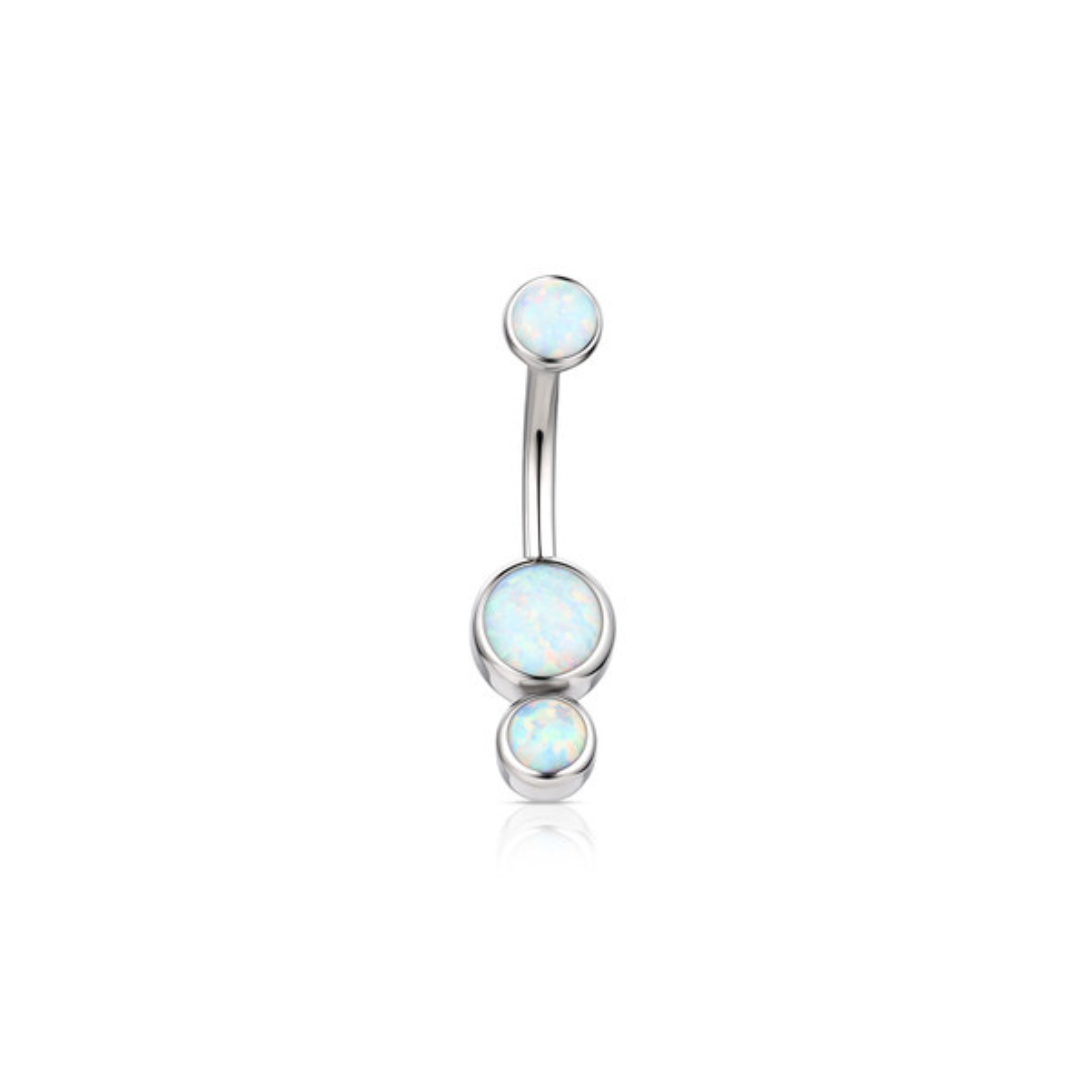 industrial-strength-titanium-gemini-white-opal-bezel-curved-navel-barbell-isha-body-jewellery