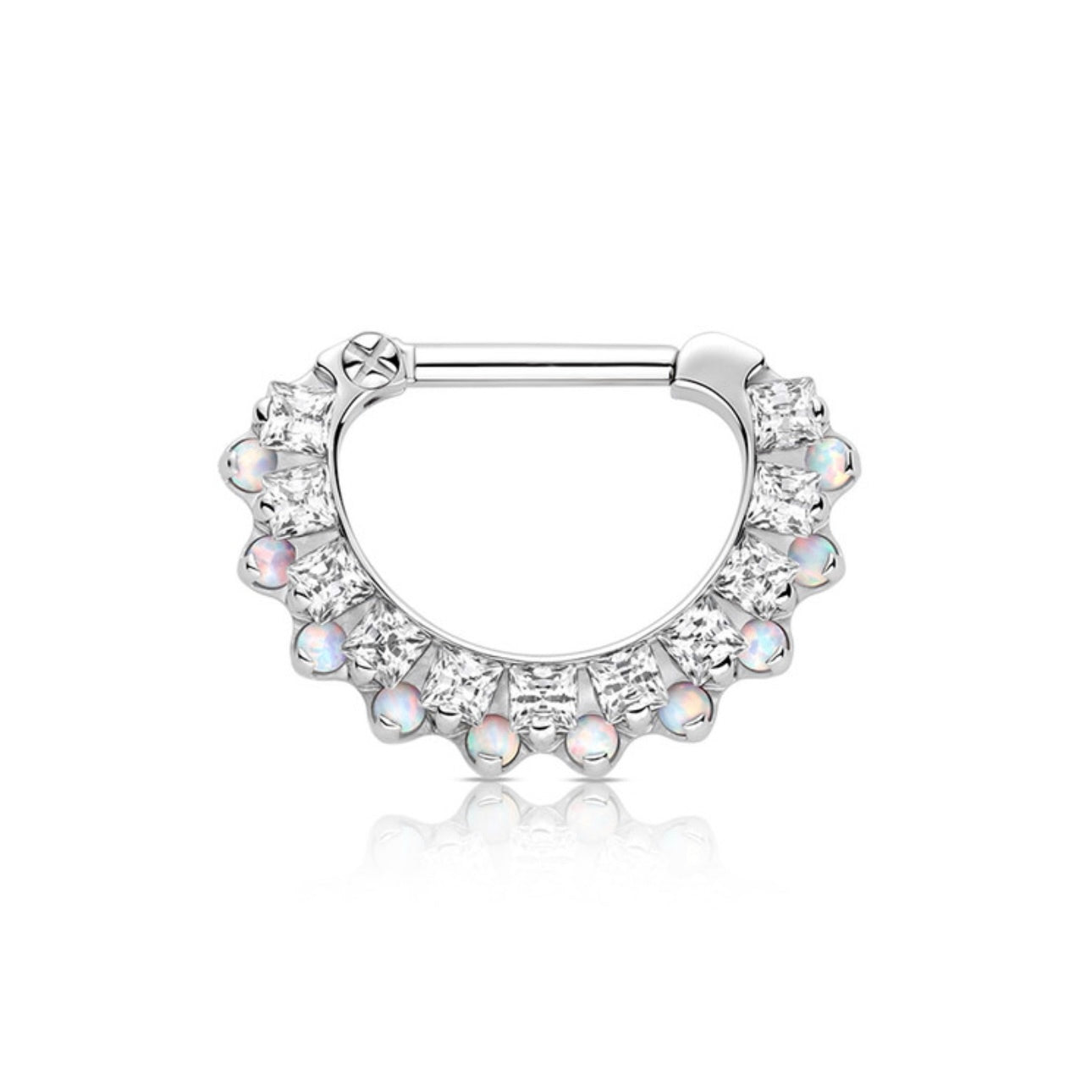industrial-strength-titanium-odyssey-aphrodite-white-cz-white-opal-clicker-isha-body-jewellery
