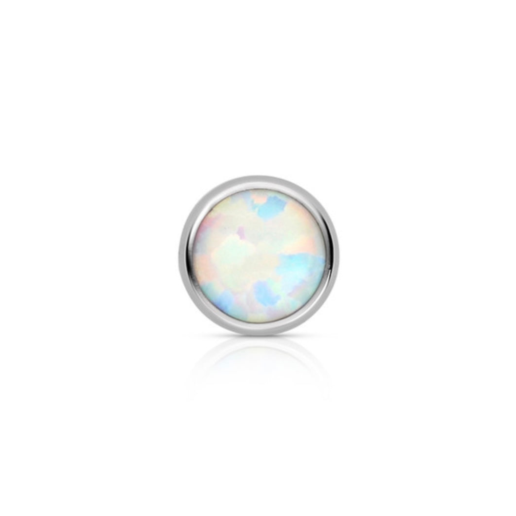 Industrial Strength Titanium Opal Cabochon End