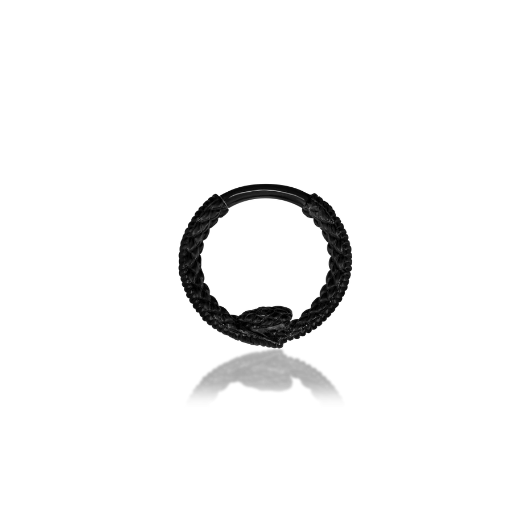 Junipurr 14ct Gold Ouroboros Clicker Ring