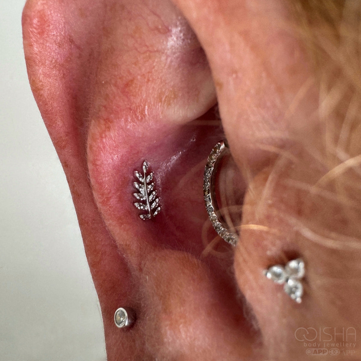 Junipurr 14ct Gold Willow End Isha Body Jewellery