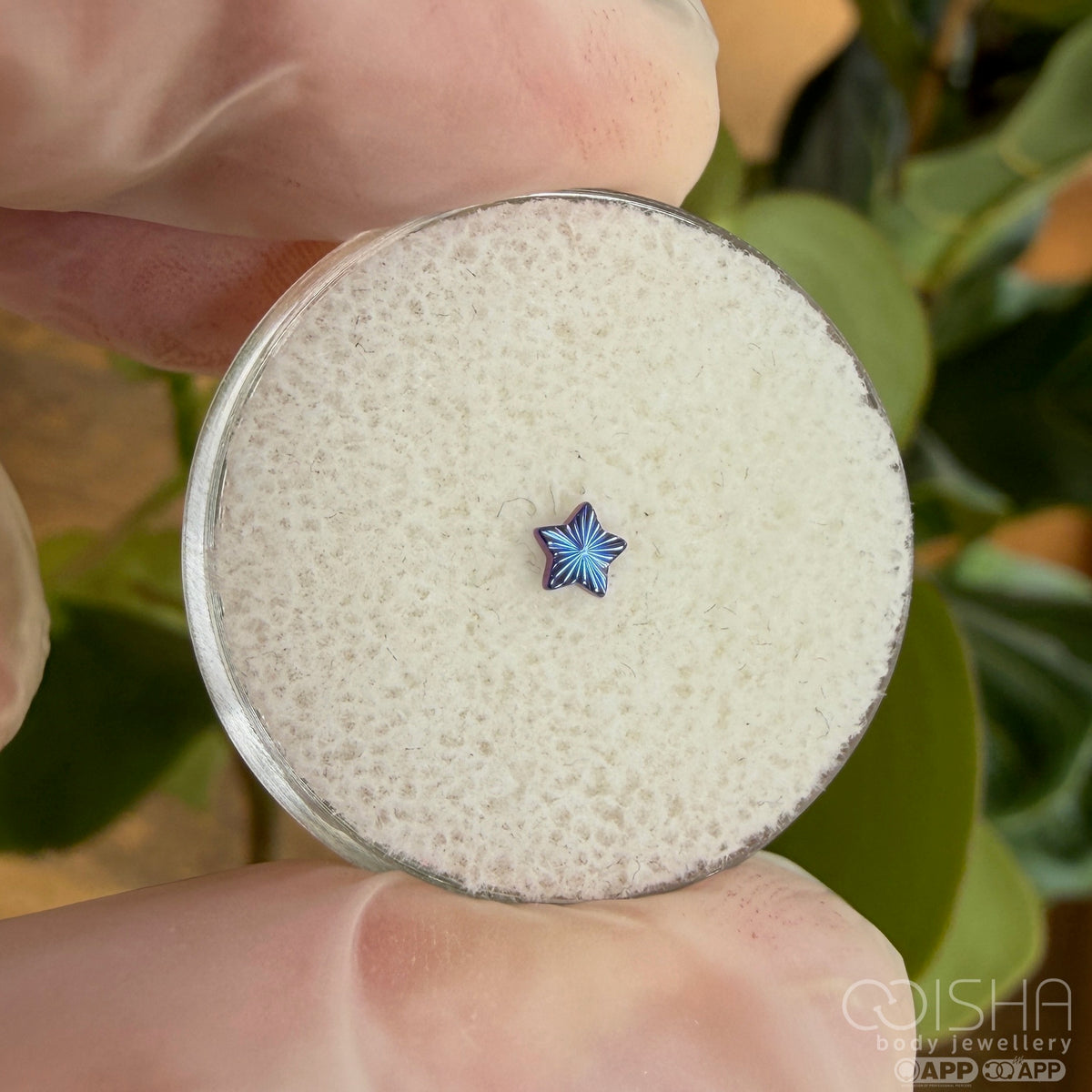 Junipurr Titanium Laser Star Threadless End
