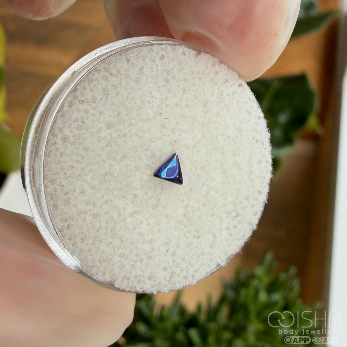 Junipurr Titanium Threadless Triangle