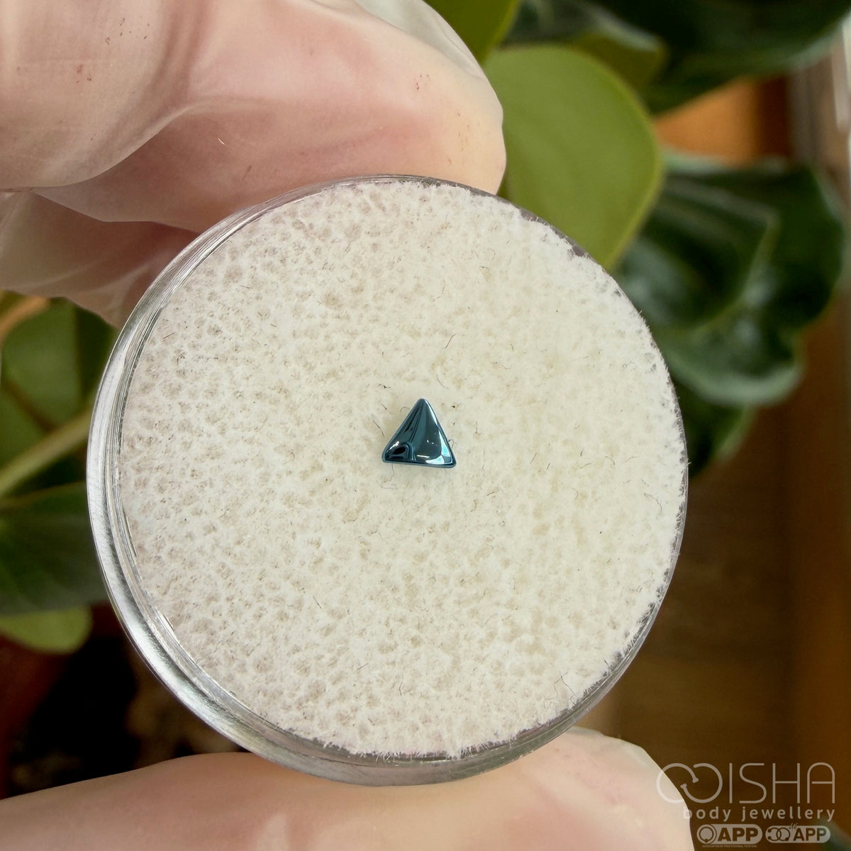 Junipurr Titanium Threadless Triangle