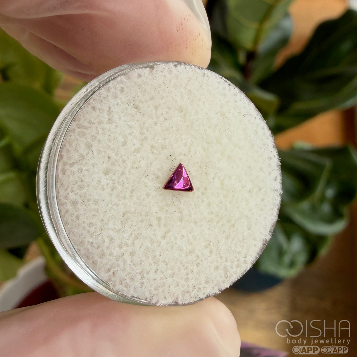 Junipurr Titanium Threadless Triangle
