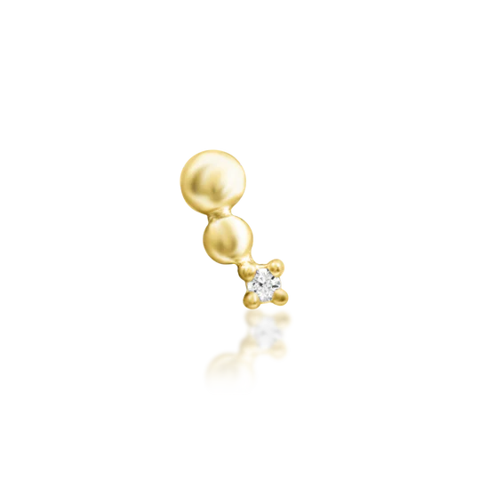 Junipurr 14ct Gold Spark CZ End