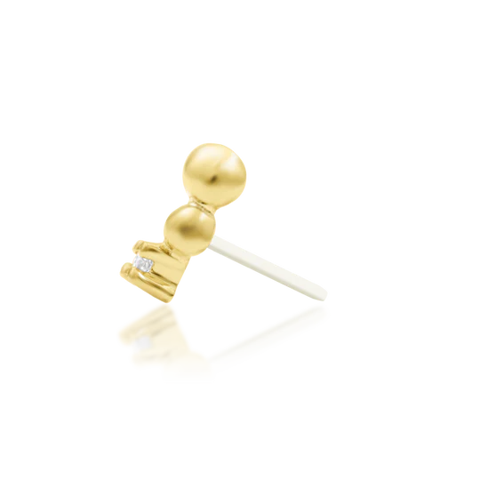 Junipurr 14ct Gold Spark CZ End