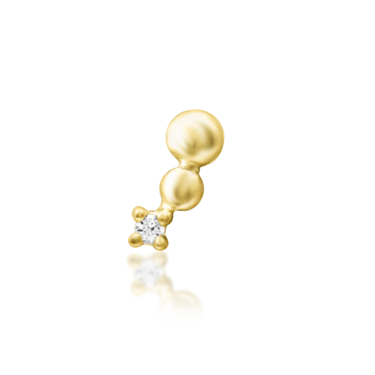 Junipurr 14ct Gold Spark CZ End