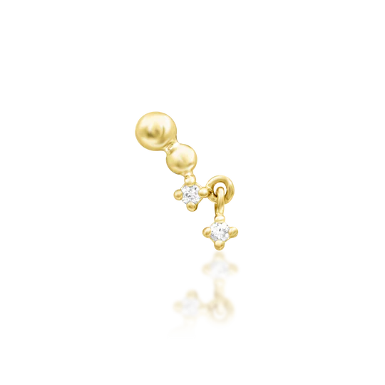 Junipurr 14ct Gold Ambient CZ End