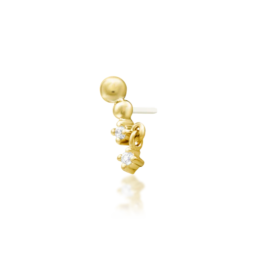 Junipurr 14ct Gold Ambient CZ End