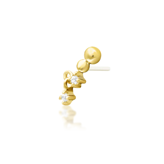 Junipurr 14ct Gold Ambient CZ End