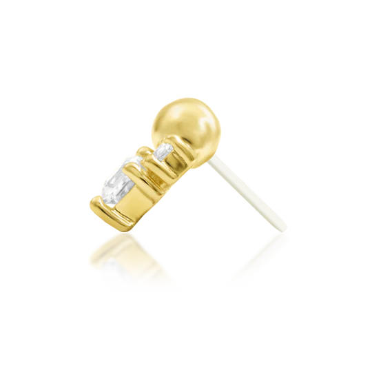 Junipurr 14ct Gold Celest CZ End